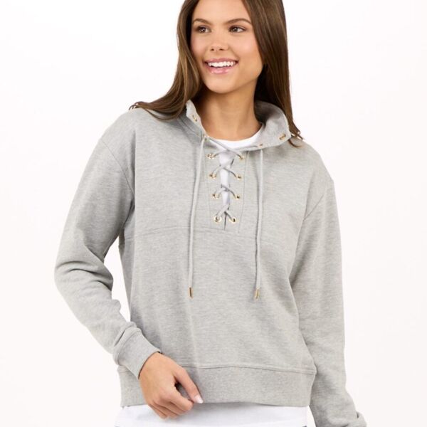 Women's Lace Up Pullover Thumbnail