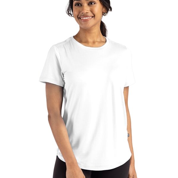 Cutter & Buck Coastline Epic Comfort Recycled Womens Short Sleeve Tee Thumbnail